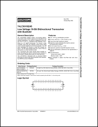 Click here to download 74LCXH16245 Datasheet