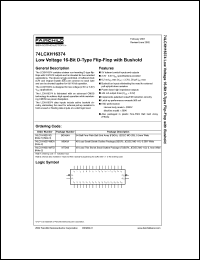 Click here to download 74LCXH16374 Datasheet