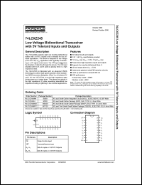 Click here to download 74LCXZ245 Datasheet