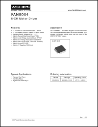 Click here to download FAN8004 Datasheet