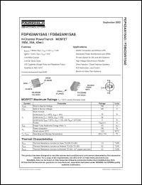 Click here to download FDP42AN15 Datasheet