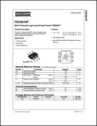 Click here to download FDC5614P_NF073 Datasheet