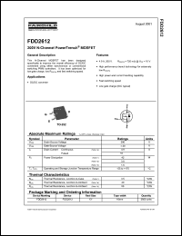 Click here to download FDD2612 Datasheet