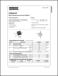 Click here to download FDD5614P Datasheet