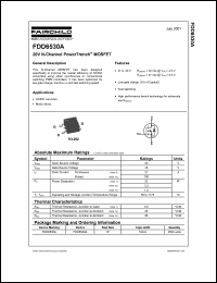 Click here to download FDD6530A_NL Datasheet