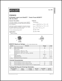 Click here to download FDD6632 Datasheet