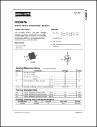 Click here to download FDD6676 Datasheet