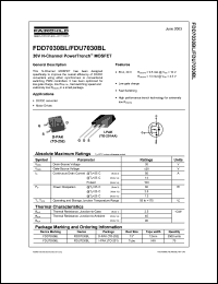 Click here to download FDD7030BL_NL Datasheet