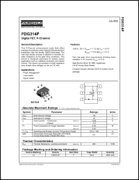 Click here to download FDG314P Datasheet