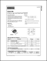 Click here to download FDG315N_NL Datasheet