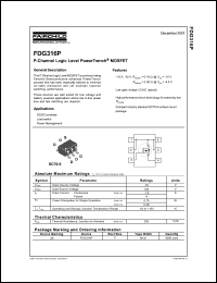 Click here to download FDG316P_NL Datasheet