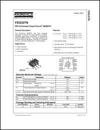 Click here to download FDG327N Datasheet