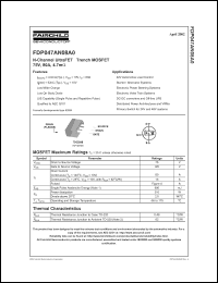 Click here to download FDP047AN08A0 Datasheet