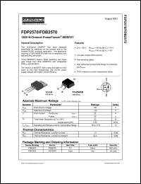 Click here to download FDP2570 Datasheet