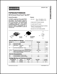 Click here to download FDP6644S Datasheet