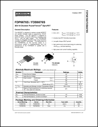 Click here to download FDP6676S Datasheet