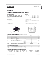 Click here to download FDR842P Datasheet