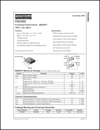 Click here to download FDS3992 Datasheet