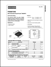 Click here to download FDS4072N3 Datasheet