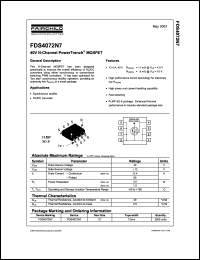 Click here to download FDS4072N7 Datasheet