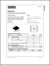 Click here to download FDS4672 Datasheet