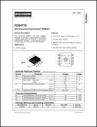 Click here to download FDS4770 Datasheet