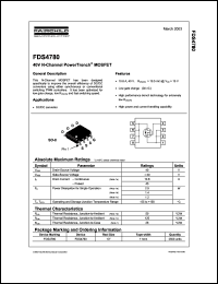 Click here to download FDS4780 Datasheet