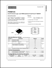 Click here to download FDS6812A Datasheet