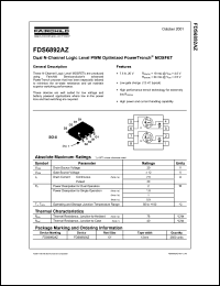 Click here to download FDS6892AZ Datasheet