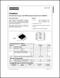 Click here to download FDS6894A_NL Datasheet
