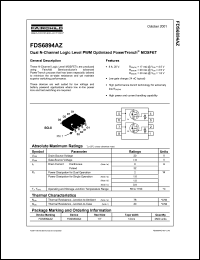 Click here to download FDS6894AZ Datasheet