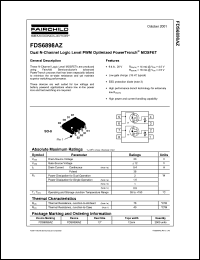 Click here to download FDS6898AZ Datasheet