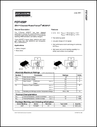 Click here to download FDT458 Datasheet