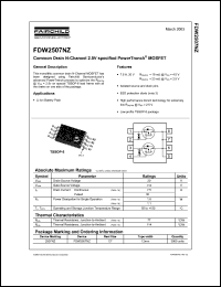 Click here to download FDW2507NZ Datasheet