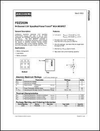 Click here to download FDZ203N Datasheet