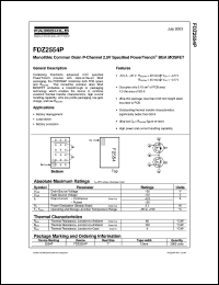 Click here to download FDZ2554P Datasheet