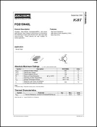 Click here to download FGS15N40 Datasheet