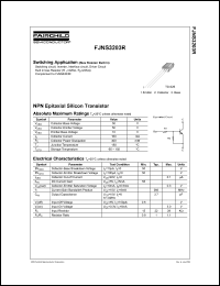 Click here to download FJNS3203 Datasheet