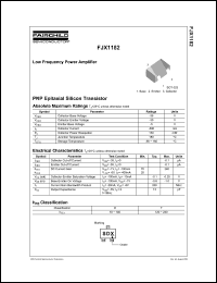 Click here to download FJX1182 Datasheet
