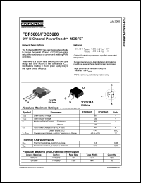 Click here to download FDB5686 Datasheet