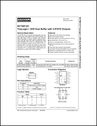 Click here to download NC7WZ125K8X Datasheet