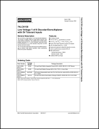 Click here to download 74LCX138BQX Datasheet