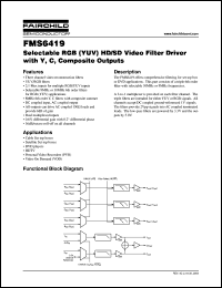 Click here to download FMS6419 Datasheet