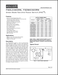 Click here to download FSDL0365RN Datasheet