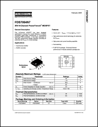 Click here to download FDS7064N7 Datasheet