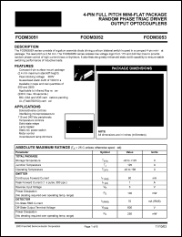 Click here to download FODM3052R1V Datasheet