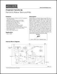 Click here to download FS8S0765RCBYDTU Datasheet