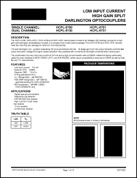 Click here to download HCPL-0731R2 Datasheet