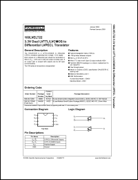 Click here to download 100LVELT22 Datasheet