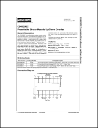Click here to download CD4029BC Datasheet